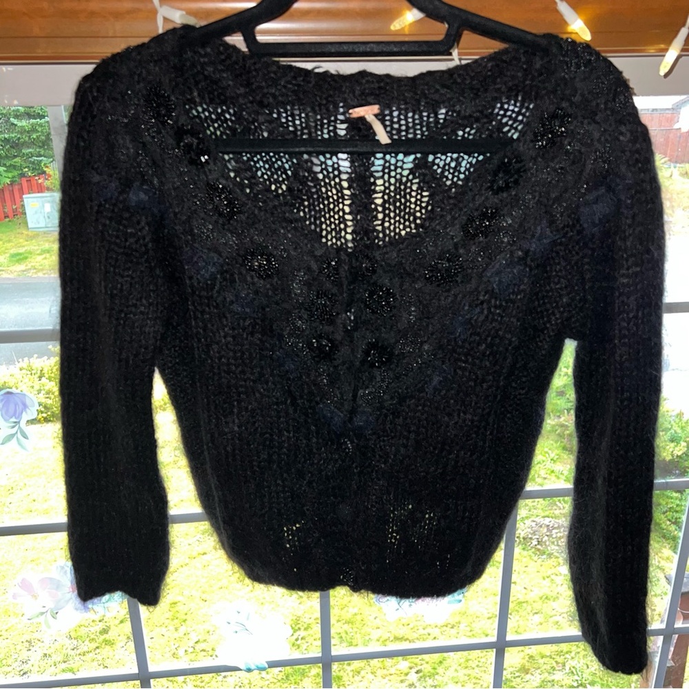 Free People Black Knit Cardigan - Picture 4 of 11
